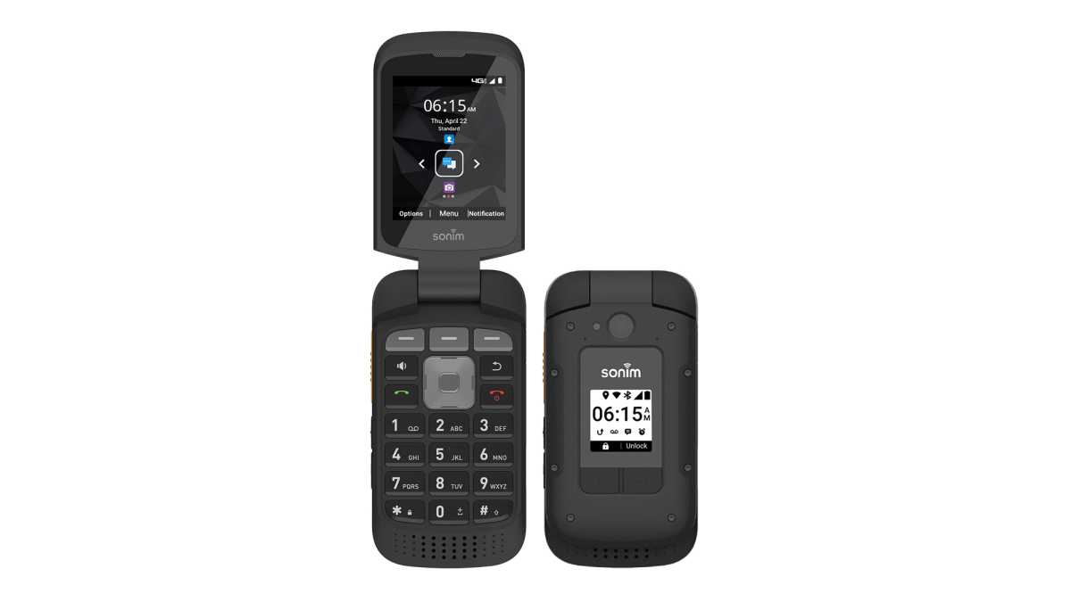 A Sonim XP3plus flip phone